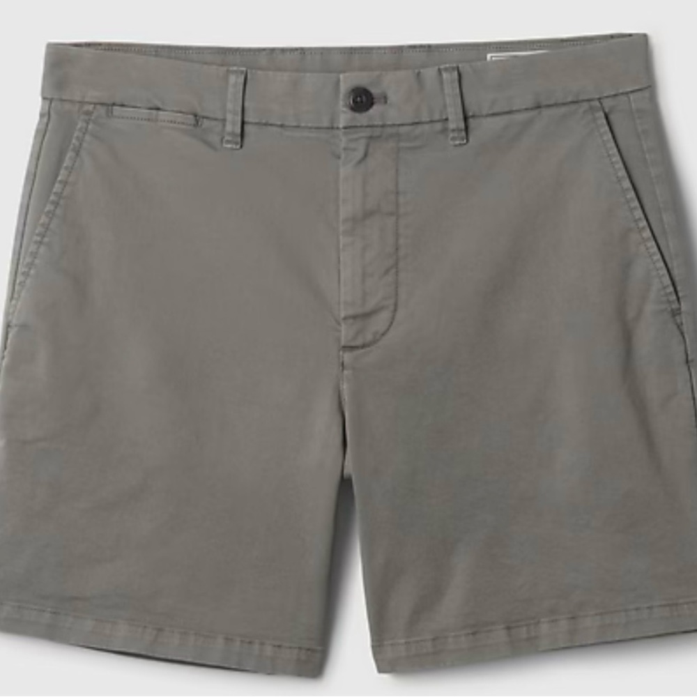 GAP Men's Flat Front Gray Shorts